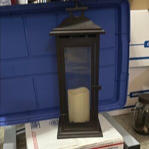 Elegant Black Lantern Candle Holder